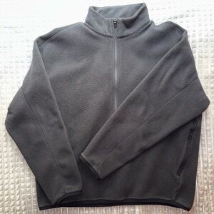 Oversized fleece half zip